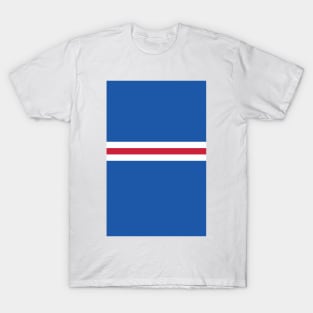Glasgow Rangers Colours Bar Design T-Shirt